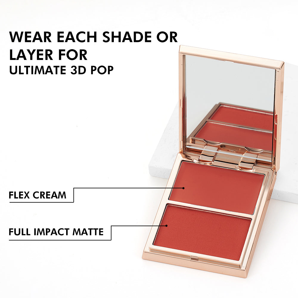 VELOUR Double Take Cream & Powder Blush Duo