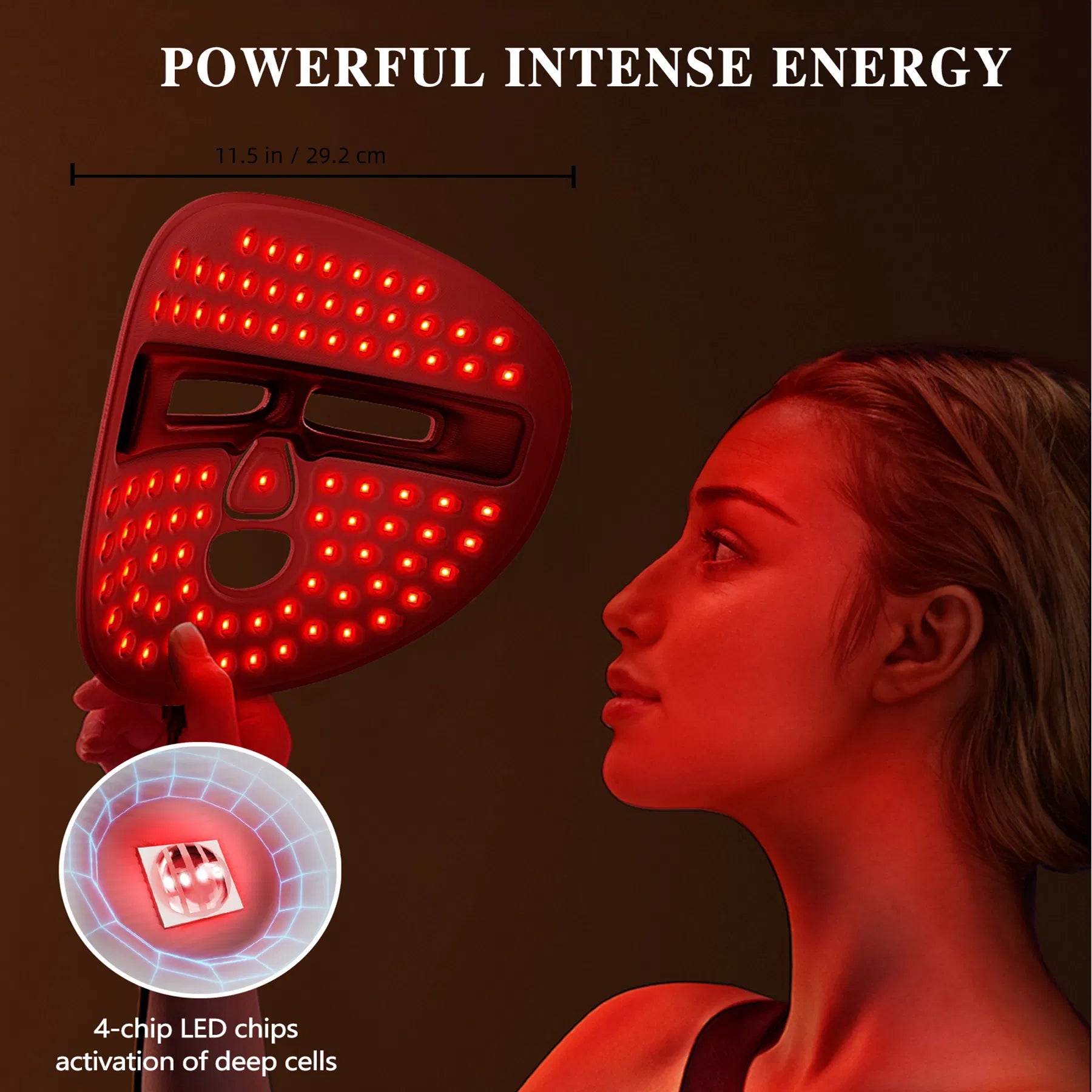 VELOUR LED Red Light Therapy Face Mask