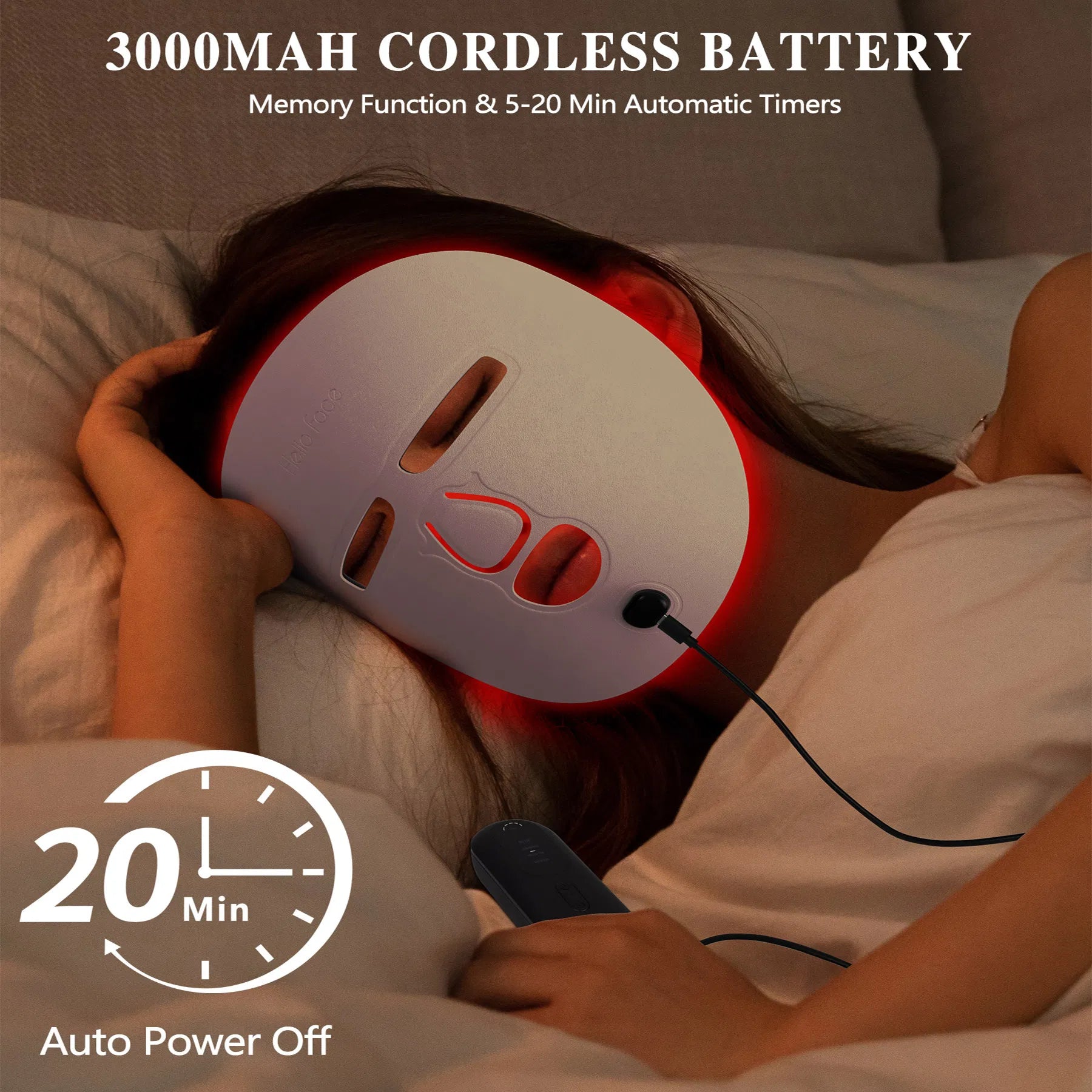 VELOUR LED Red Light Therapy Face Mask