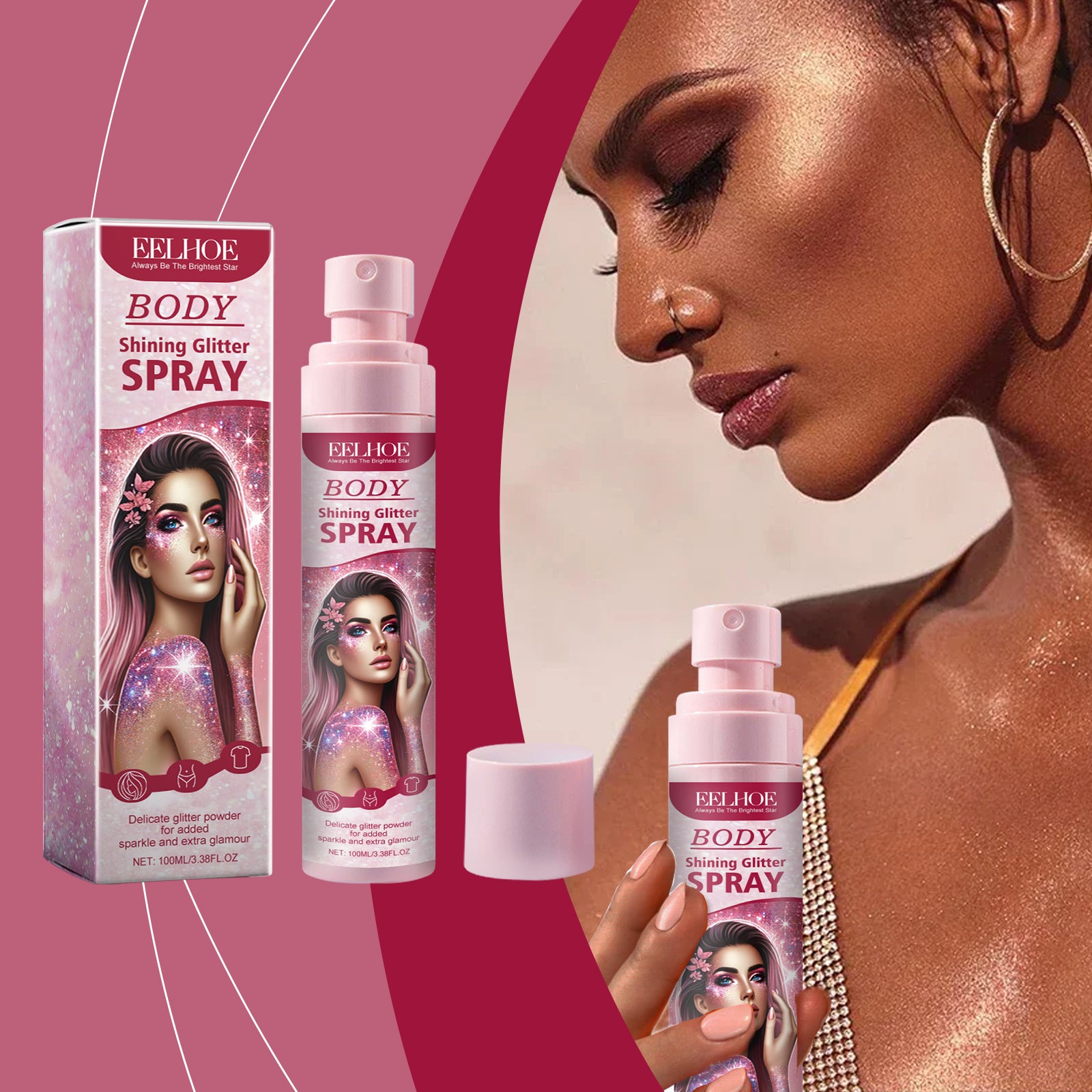 VELOUR Stage Glitter Highlighter Spray